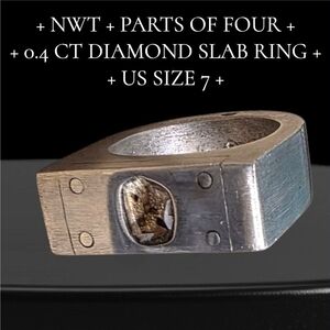 Silver and Gold Diamond Ring